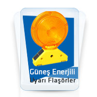 Güneş Enerjili Uyarı Flaşörleri